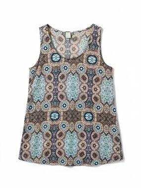 H&M Geometric Print Sleeveless Tank Top XL